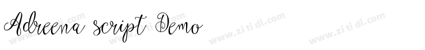 Adreena script Demo 字体转换